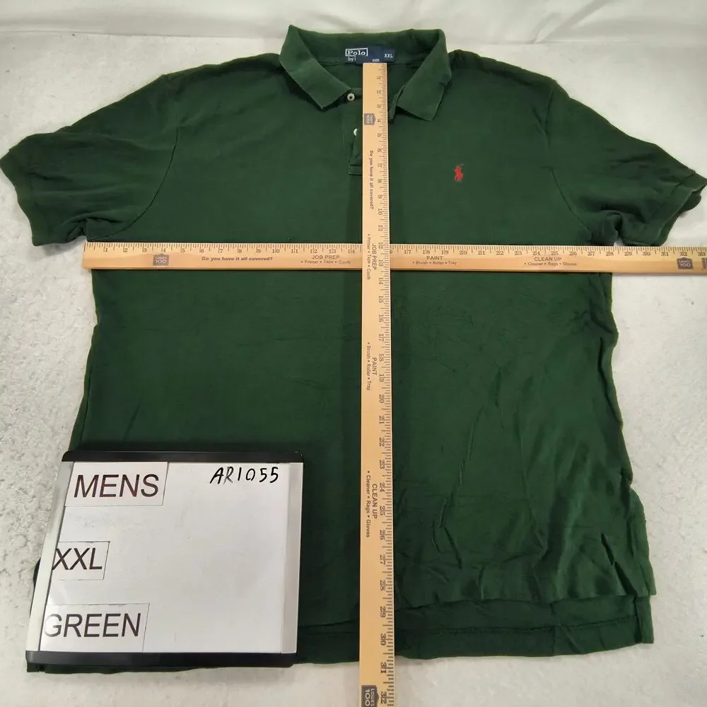 Polo by Ralph Lauren Short Sleeve Collared Polo Shirt Mens Size 2XL Green Red